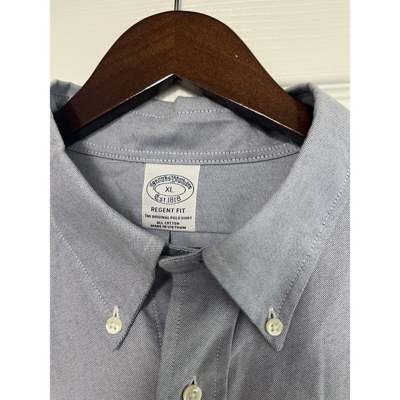 Brooks Brothers Regent Fit Light Blue Mens XL Long Sleeve Button down - Picture 3 of 3